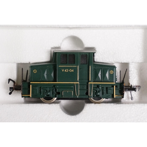 51 - Four boxed Fleischmann HO gauge locomotives to include 4016, 4204, 4028 & 4020