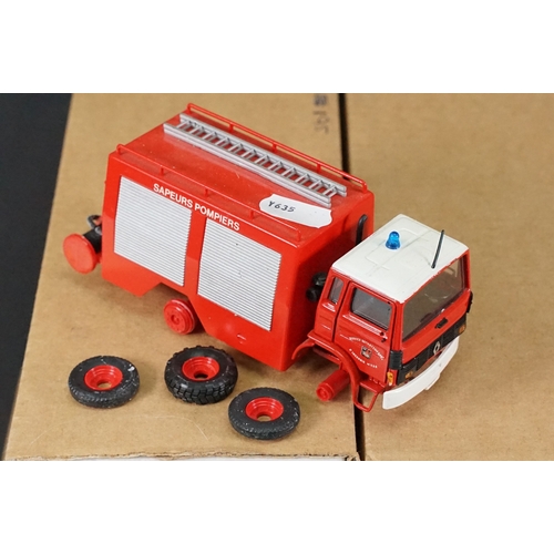 1182 - Nine boxed / cased Replex Fire Engine diecast models to include Ref. 887 Military, Ref. 195, 2 x Ref... 
