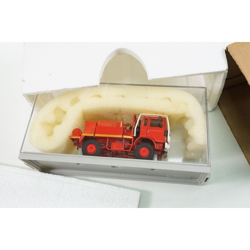 1182 - Nine boxed / cased Replex Fire Engine diecast models to include Ref. 887 Military, Ref. 195, 2 x Ref... 