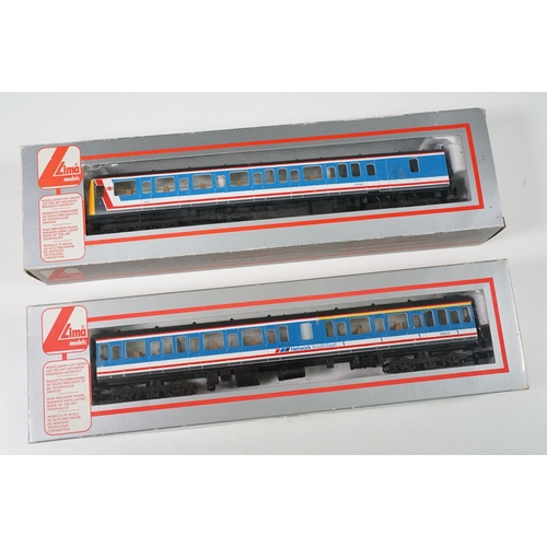 56 - Six Boxed O gauge items of rolling stock to include 5 x Lima featuring 2 x 204829A5 Loco CL 117, plu... 