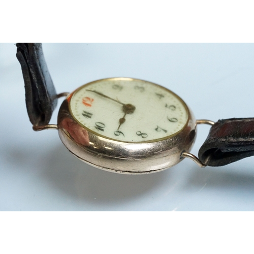 394 - Omega Seamaster Cosmic 2000 wrist watch having a round face with a gilt face with baton markers to t... 