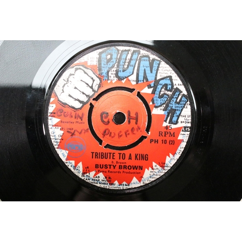 256 - Vinyl - 4 Original 1st pressing UK pressing Reggae / Ska 7” singles to include:  Soul Cats – Cho Cho... 