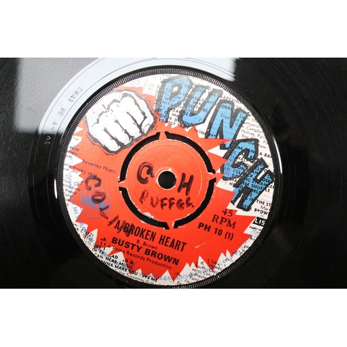 256 - Vinyl - 4 Original 1st pressing UK pressing Reggae / Ska 7” singles to include:  Soul Cats – Cho Cho... 