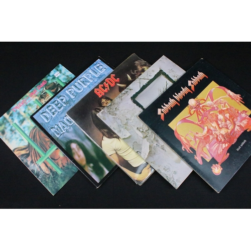 216 - Vinyl - 52 Hard Rock / Metal / Hair Metal / Rock LPs, 1 12