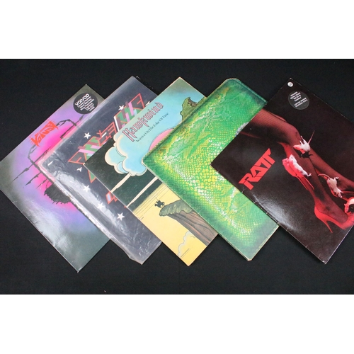 216 - Vinyl - 52 Hard Rock / Metal / Hair Metal / Rock LPs, 1 12