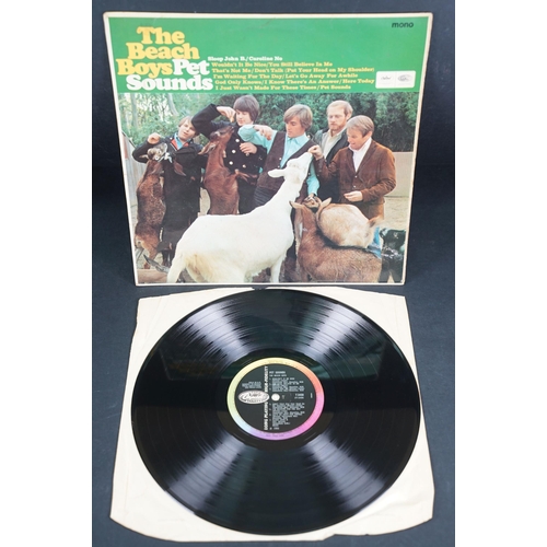 197 - Vinyl - 4 LPs to include The Beach Boys Pet Sounds (original UK mono) Vg, Yes Fragile (plum Atlantic... 