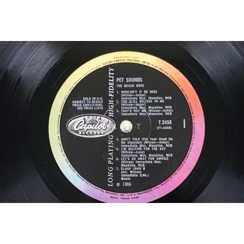 197 - Vinyl - 4 LPs to include The Beach Boys Pet Sounds (original UK mono) Vg, Yes Fragile (plum Atlantic... 