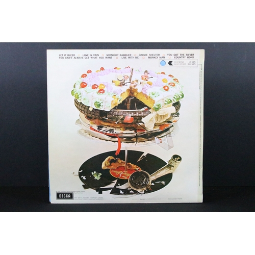 635 - Vinyl - The Rolling Stones Let It Bleed LP on Decca SKL 5025, stereo, unboxed Decca blue label, blue... 