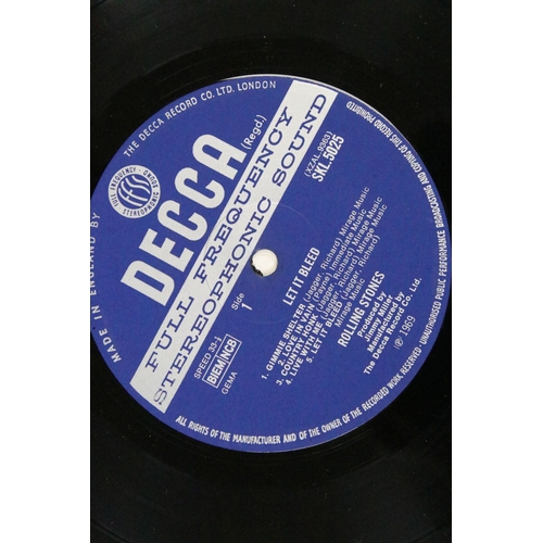 635 - Vinyl - The Rolling Stones Let It Bleed LP on Decca SKL 5025, stereo, unboxed Decca blue label, blue... 
