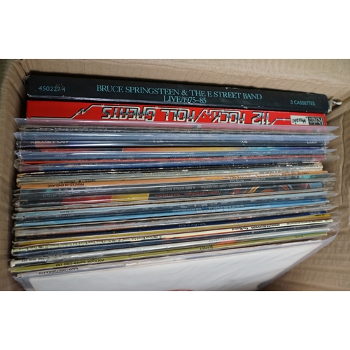332 - Vinyl - 44 Rock & Pop LPs, 2 box sets (1 cassette box set), 1 12