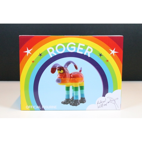 42 - Gromit Unleashed 'Roger' rainbow pattern figurine by Richard Williams, Boxed (1)