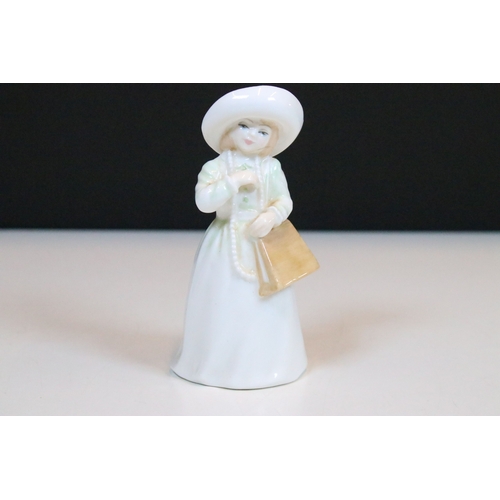 46 - Group of eight Royal Doulton figurines to include 'Almost Grown' HN 3425, 'Lights Out' HN 4465, 'A P... 