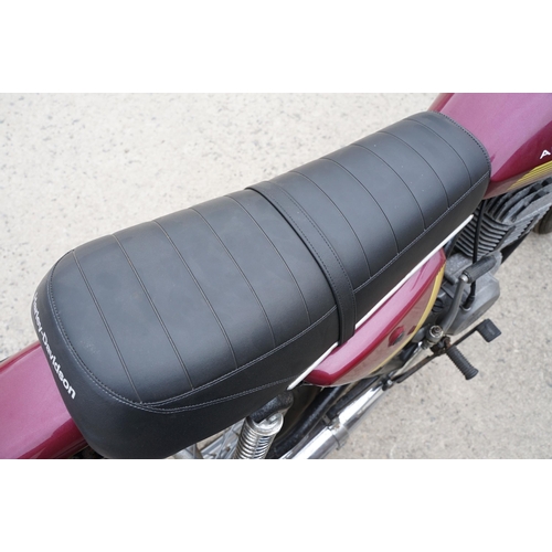 107A - Harley Davidson (AMF) SS 250CC motorcycle, 1976, single cylinder 2-stroke engine with rear suspensio... 