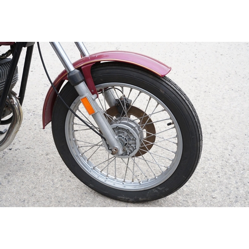 107A - Harley Davidson (AMF) SS 250CC motorcycle, 1976, single cylinder 2-stroke engine with rear suspensio... 