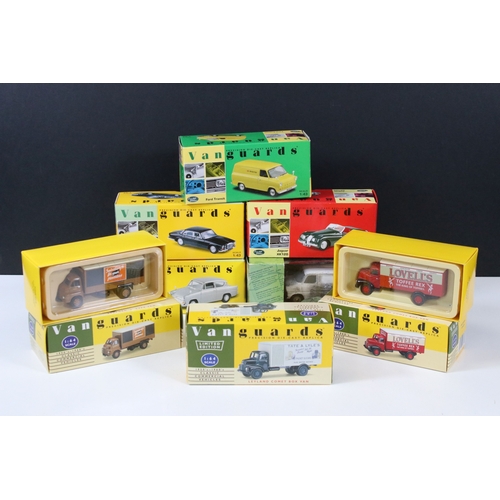 1130 - Eight boxed Vanguards diecast models to include Corgi Hidden Treasures VA06609 Ford Transit MK1 whit... 