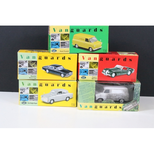 1130 - Eight boxed Vanguards diecast models to include Corgi Hidden Treasures VA06609 Ford Transit MK1 whit... 