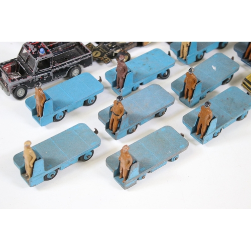 1253 - 20 Mid 20th C play worn diecast models to include 13 x Dinky BEV Trucks, features some repainting