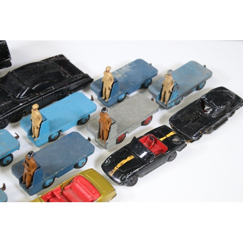 1253 - 20 Mid 20th C play worn diecast models to include 13 x Dinky BEV Trucks, features some repainting