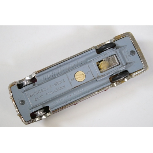 1255 - Around 20 Mid 20th C play worn diecast models to include Dinky, Crescent, Corgi etc featuring Mattel... 