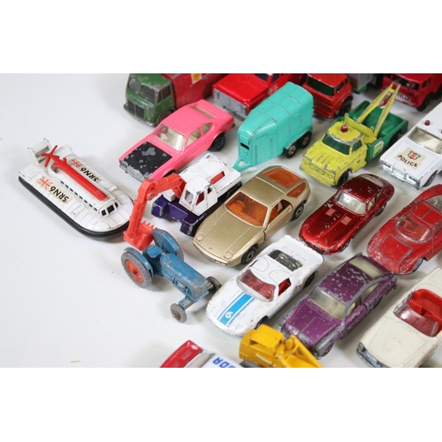 1259 - Over 35 play worn diecast models to include Matchbox Superfast, Dinky Dublo, Matchbox 75 Series, Lon... 