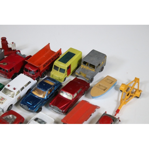 1259 - Over 35 play worn diecast models to include Matchbox Superfast, Dinky Dublo, Matchbox 75 Series, Lon... 