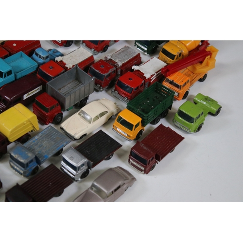 1278 - Around 40 Matchbox Lesney Series play worn diecast models to include 1 Mercedes Truck, 60 Site Hut T... 