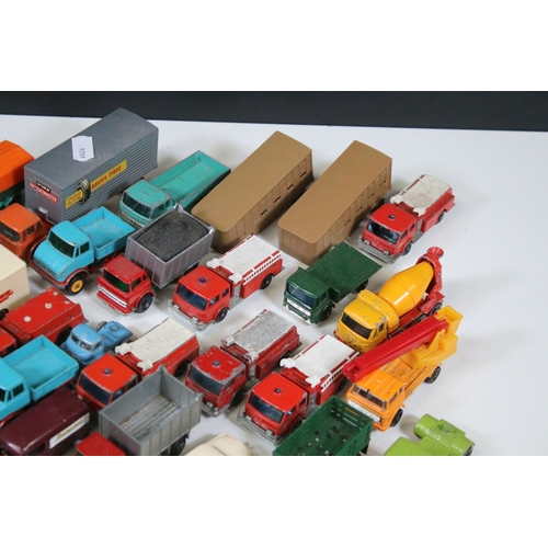 1278 - Around 40 Matchbox Lesney Series play worn diecast models to include 1 Mercedes Truck, 60 Site Hut T... 