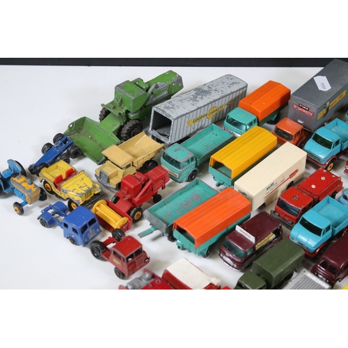 1278 - Around 40 Matchbox Lesney Series play worn diecast models to include 1 Mercedes Truck, 60 Site Hut T... 