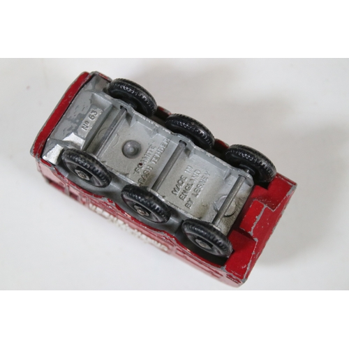 1278 - Around 40 Matchbox Lesney Series play worn diecast models to include 1 Mercedes Truck, 60 Site Hut T... 