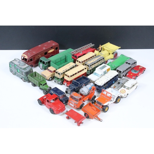 1279 - 24 Mid 20th C play worn diecast models to include Corgi, Dinky, Solido and Lone Star featuring Corgi... 