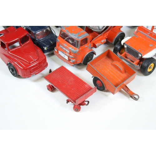 1279 - 24 Mid 20th C play worn diecast models to include Corgi, Dinky, Solido and Lone Star featuring Corgi... 