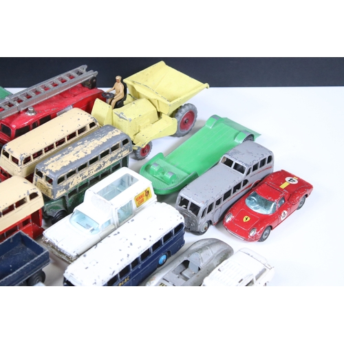 1279 - 24 Mid 20th C play worn diecast models to include Corgi, Dinky, Solido and Lone Star featuring Corgi... 