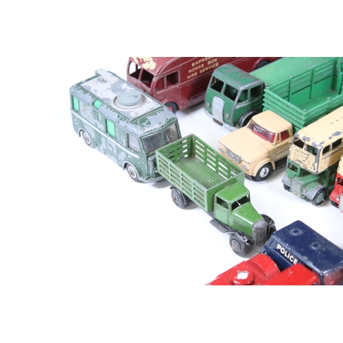 1279 - 24 Mid 20th C play worn diecast models to include Corgi, Dinky, Solido and Lone Star featuring Corgi... 