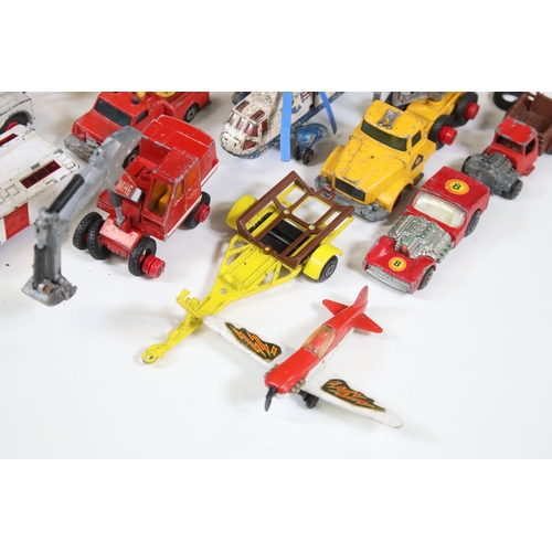 1287 - Quantity of Mid 20th C onwards play worn diecast models to include Corgi Smith's Karrier Van, Dinky ... 