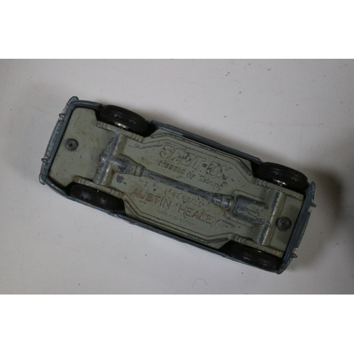 1290 - Collection of play worn Mid 20th C diecast models to include Corgi, Dinky and Matchbox featuring Din... 