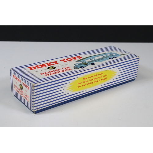 1304 - Two boxed Dinky diecast models to include 982 Pullmore Car Transporter and 955 Fire Engine with exte... 