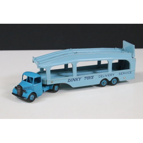 1304 - Two boxed Dinky diecast models to include 982 Pullmore Car Transporter and 955 Fire Engine with exte... 