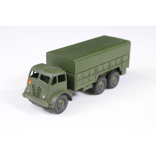 1306 - Six boxed Dinky military diecast models to include 661 Recovery Tractor with windows, 3 x 622 10 Ton... 