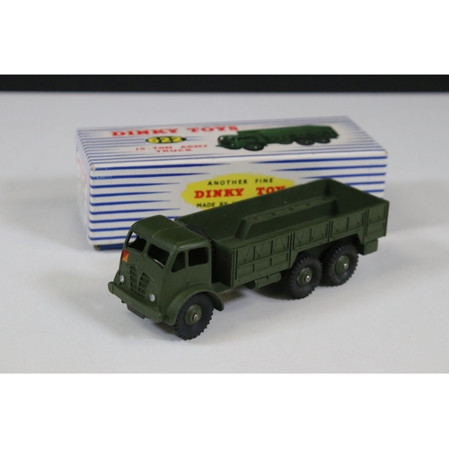 1306 - Six boxed Dinky military diecast models to include 661 Recovery Tractor with windows, 3 x 622 10 Ton... 