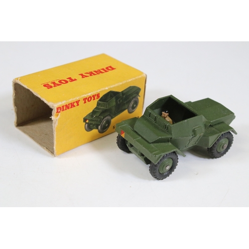 1308 - 19 Boxed Dinky military diecast models to include 2 x 677 Armoured Command Vehicle, 626 Military Amb... 