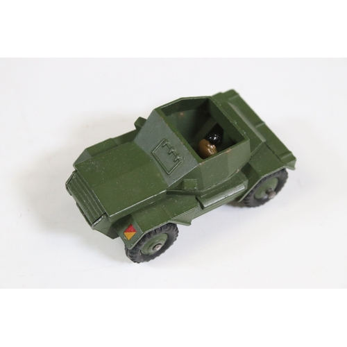 1308 - 19 Boxed Dinky military diecast models to include 2 x 677 Armoured Command Vehicle, 626 Military Amb... 