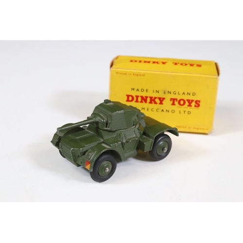 1308 - 19 Boxed Dinky military diecast models to include 2 x 677 Armoured Command Vehicle, 626 Military Amb... 
