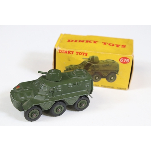 1308 - 19 Boxed Dinky military diecast models to include 2 x 677 Armoured Command Vehicle, 626 Military Amb... 