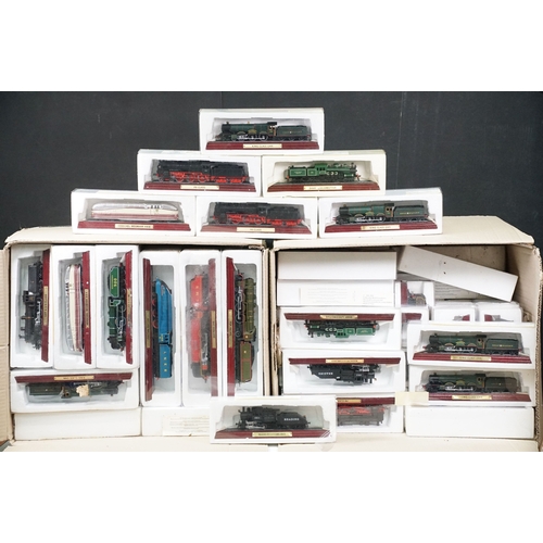 Around 105 boxed Atlas Editions Static Locomotive diecast models to ...