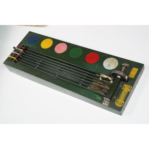 281 - Small collection of toys to include boxed Gee-Wiz Greyhound Racing Game, Merit Space Pilot Super Son... 