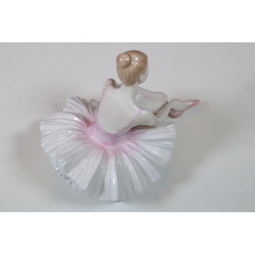 28 - Five ceramic lady figurines to include Royal Doulton HN2149 The Love Letter, Royal Worcester CW463 R... 