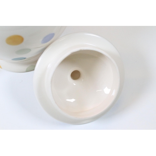 29A - Emma Bridgewater coffee pot and lid in the ‘Polka dot ‘ pattern, 25cm high