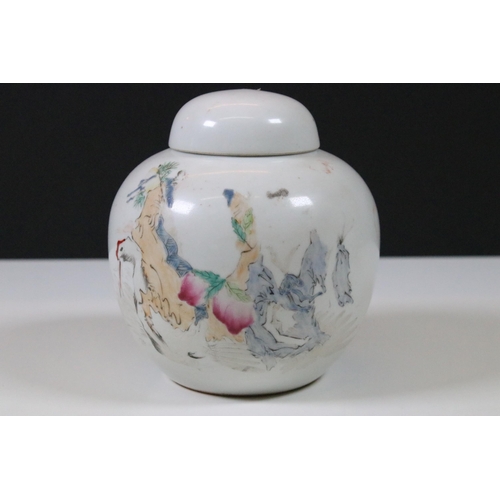 41 - Collection of three Chinese ceramic items to include Late 19th Century Qing Dynasty blue and white v... 