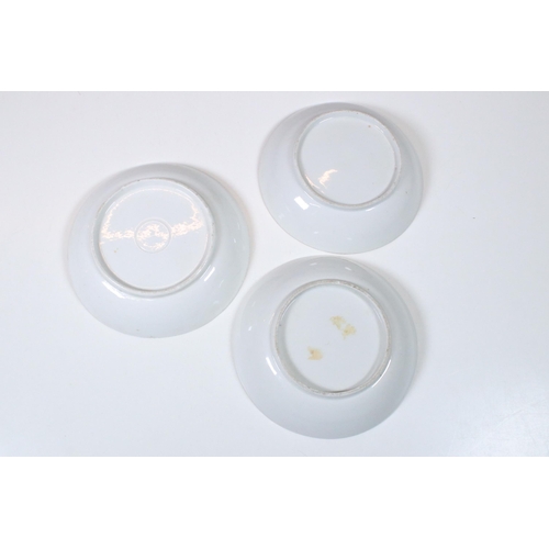 45 - Collection of New Hall ceramics to include gilt pattern coffee and tea set including 1 x teacup and ... 