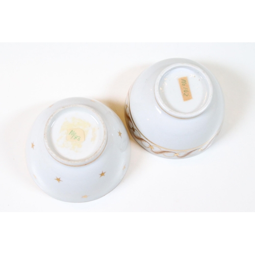 45 - Collection of New Hall ceramics to include gilt pattern coffee and tea set including 1 x teacup and ... 